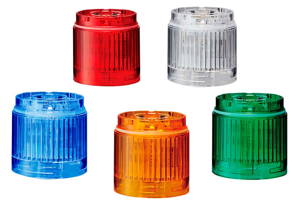 red, amber, green, blue & gray color for lr5 signal tower light's led module and led light unit