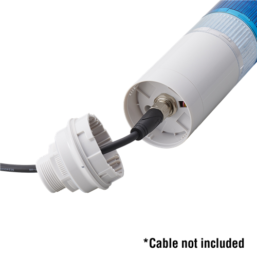 LR6-102W4NW-G, M12 Connector 60mm Signal Tower