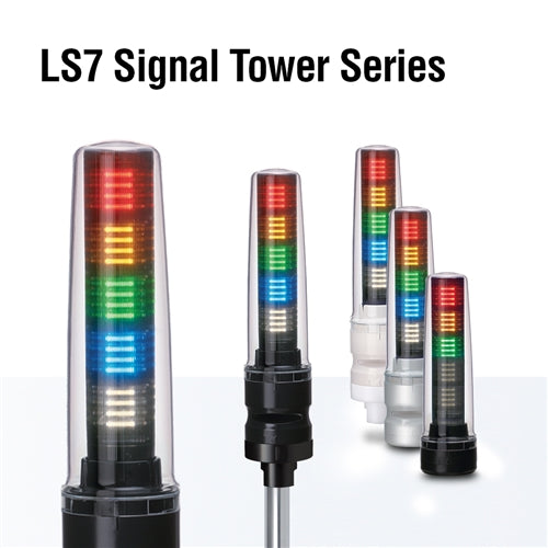 LS7-502FBWH-RYGBC, 70mm 5-Tier Signal Tower