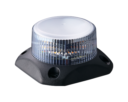 multi color flashing beacon on a white background