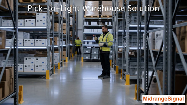 LED Strip Light for Pick-to-Light Warehouse Applications