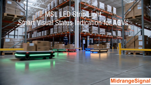 Improve AGV Visibility with LED Strip Light Status Indication
